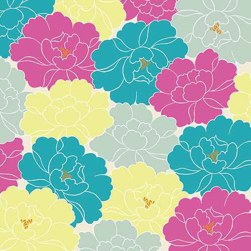 50 ひめむすび 牡丹 ターコイズピンク