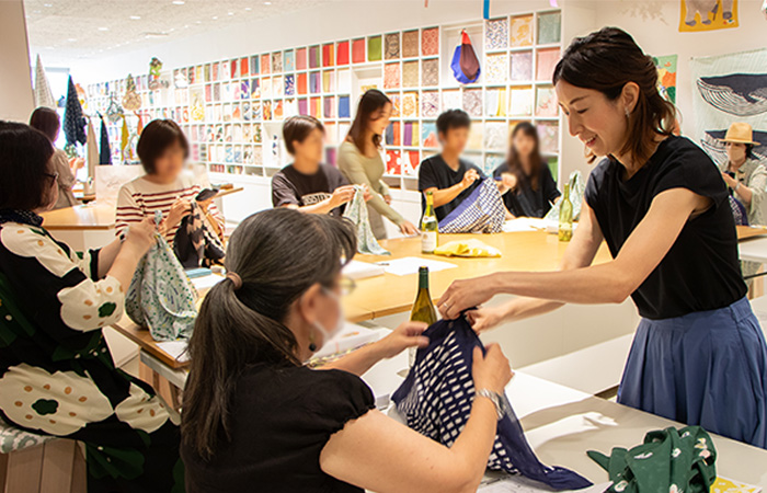 店頭ワークショップの様子